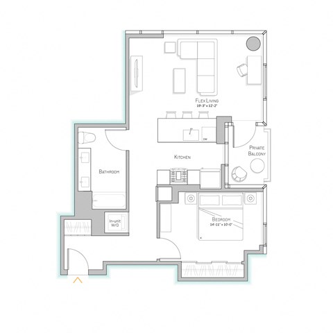 Sage West Loop | 1 Bedroom Apartment in West Loop | Luxury Apartment | Large One Bedroom Apartment